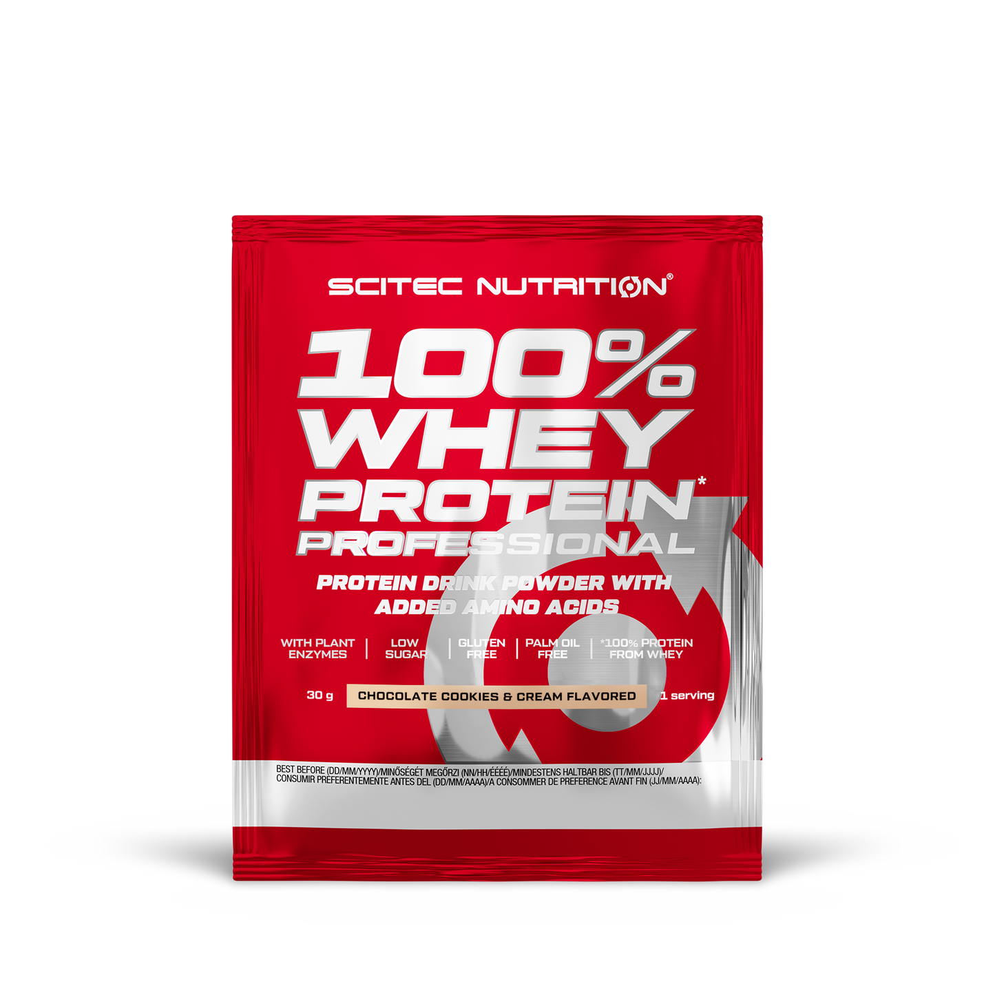 100% Whey Protein Professional 30 gr en stock en Canarias Scitec