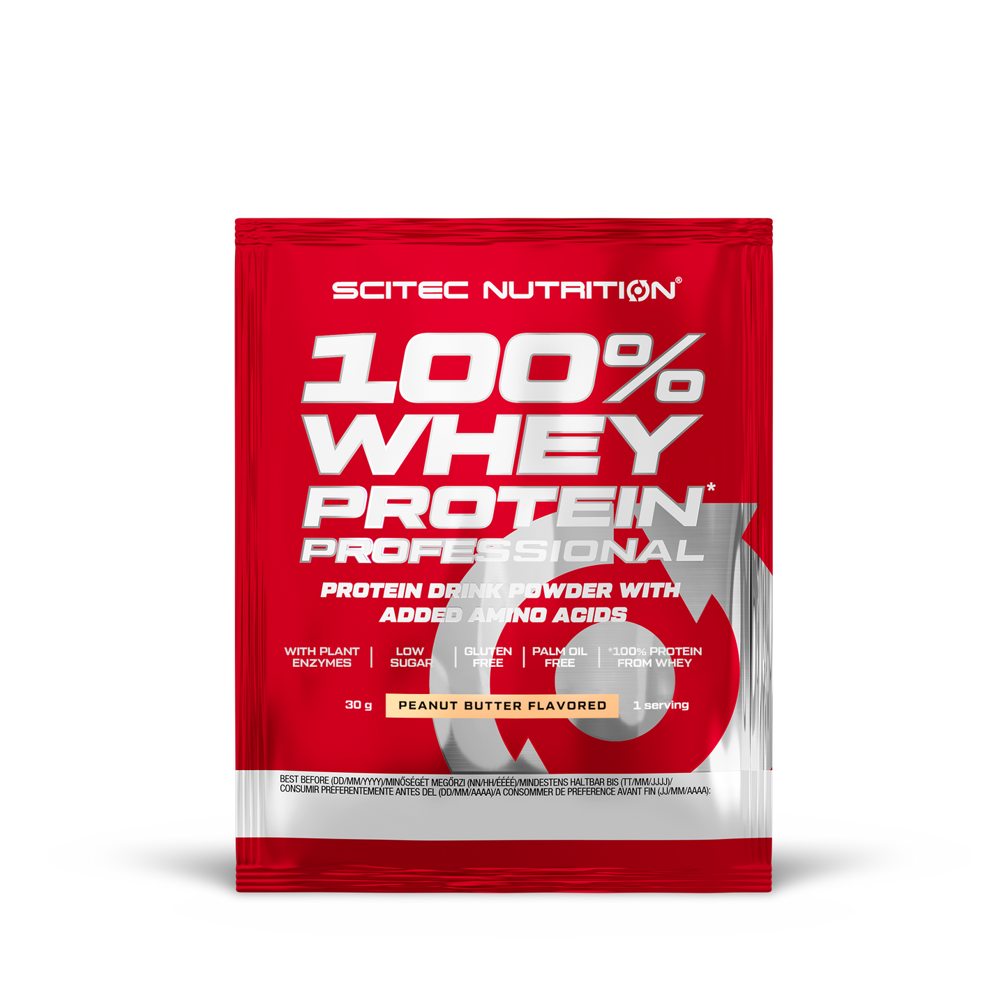 100% Whey Protein Professional 30 gr en stock en Canarias Scitec