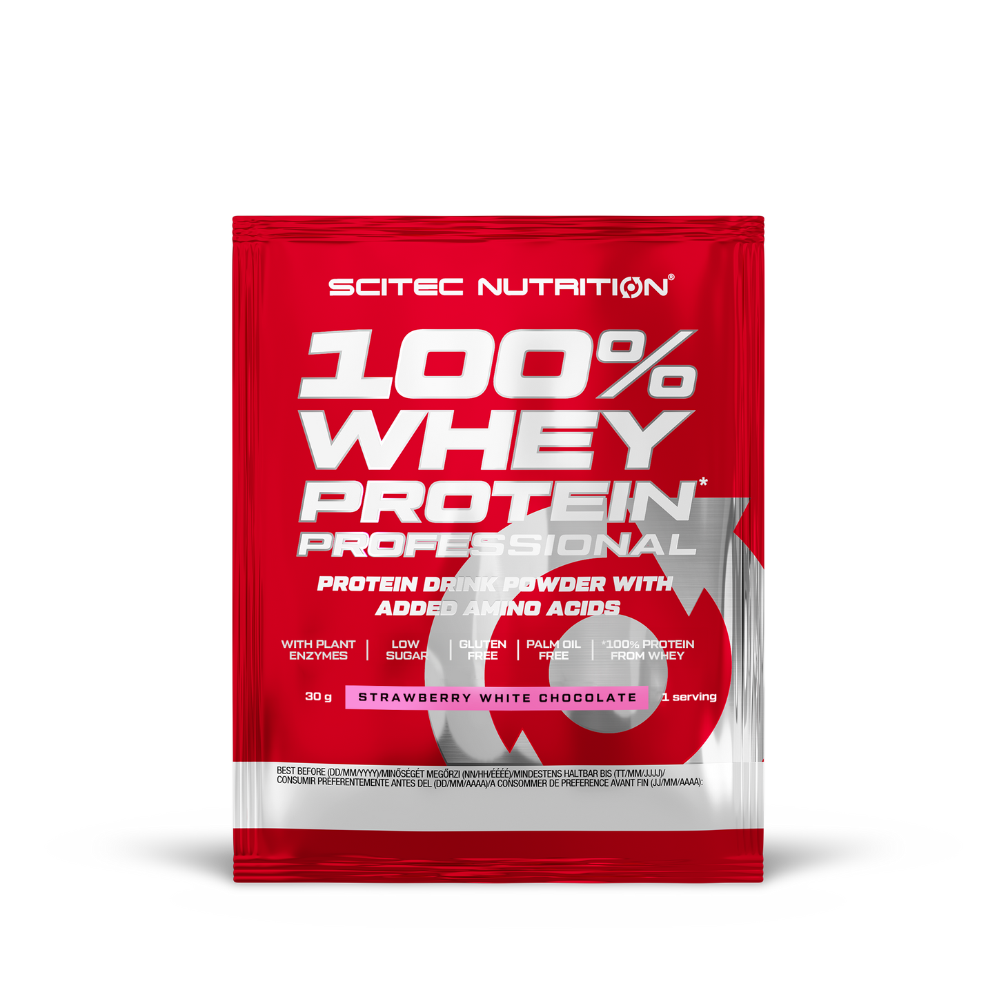 100% Whey Protein Professional 30 gr en stock en Canarias Scitec