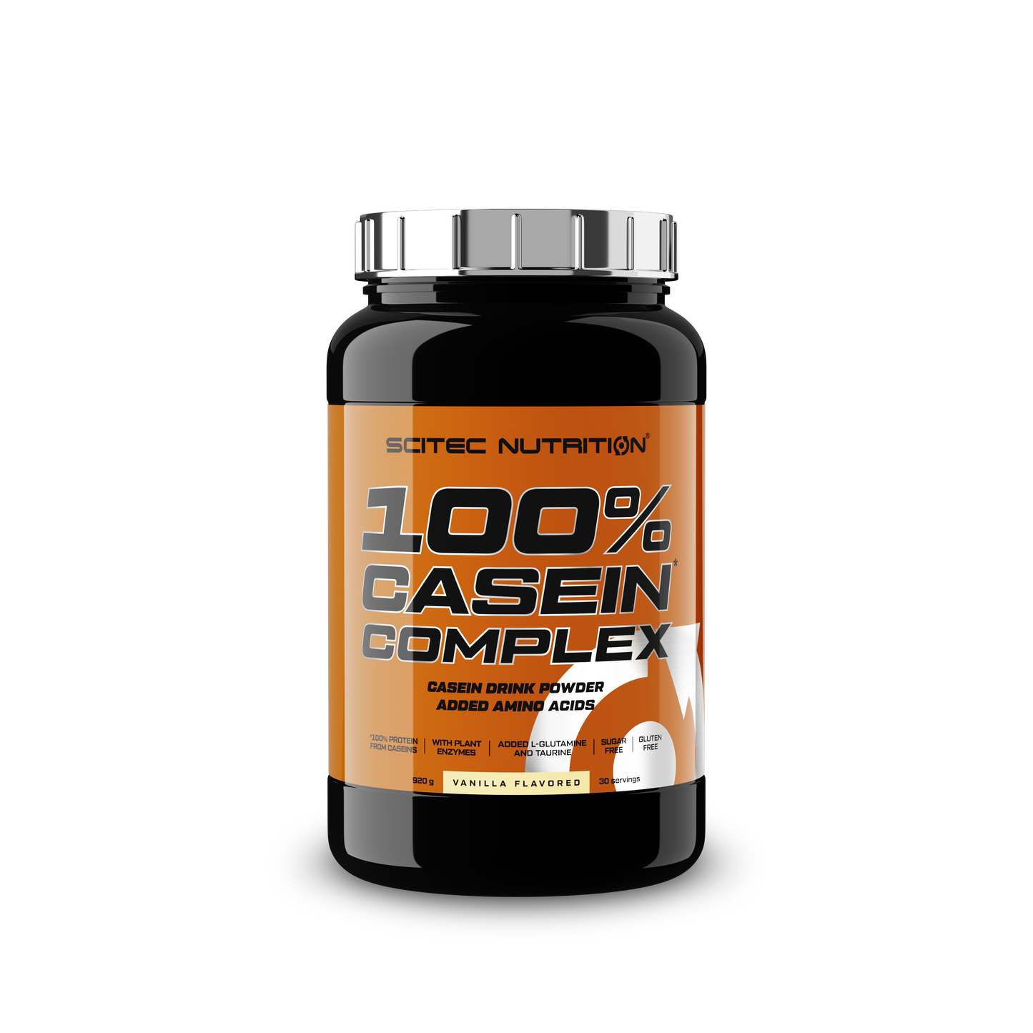 100% Casein Complex 920g en stock en Canarias Scitec