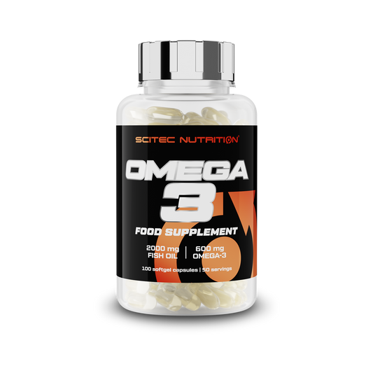 Omega 3, 100 cápsulas de gelatina en stock en Canarias Scitec
