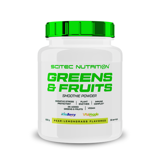 Greens & Fruits 600 gr  en stock en Canarias Scitec