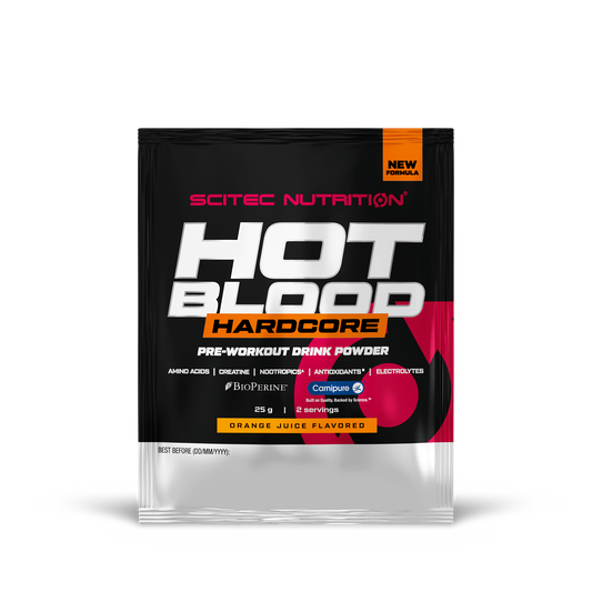 Hot Blood Hardcore 25 gr en stock en Canarias Scitec