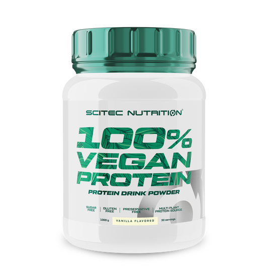 100% Vegan Protein 1 kg en stock en Canarias Scitec